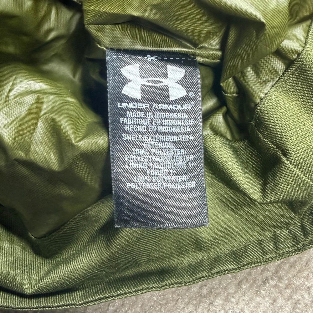 Under Armour Storm ColdGear Infrared Jacket Green Hooded Parka Womens Medium - Picture 9 of 13